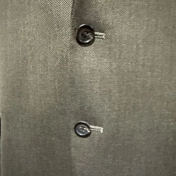 Ralph Lauren Herringbone Equestrian Blazer Sport Coat W/Elbow Patches Size 46R - Picture 4 of 16